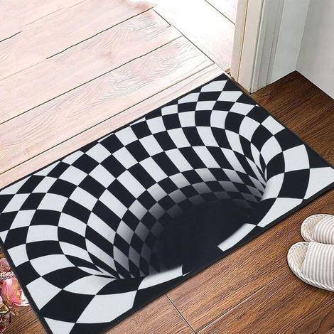 Fun doormat - 40 x 60 cm - 3D - Non-slip - Optical illusion - For indoor and outdoor use - For the kitchen, hallway, home (1/4)