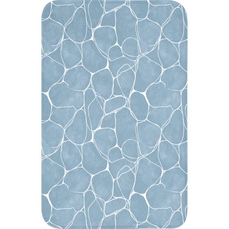 TAPPETINO PER WC Organico - Motivo - Blu 50x80 cm