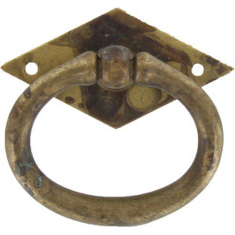 MANIGLIA OTTONE 12321 49X45 MM ANTICATO Q.TA 25