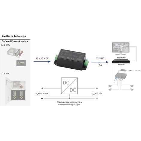Convertidor pulsar DCDC-12V2A-SE 24W 2A corriente máx (1/3)