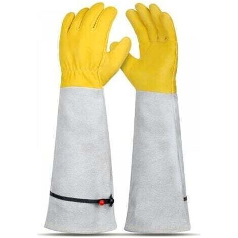 Gants anti-coupures de jardinage, 43CM, anti-épines pour plantation de jardin, gants de travail en cuir, outils de jardinage
