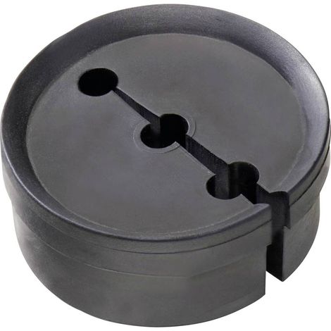 Wiska 10103108 GFD 25/01/090 Insert d'étanchéité résistant aux chocs, avec décharge de traction M25 plastique noir (RAL