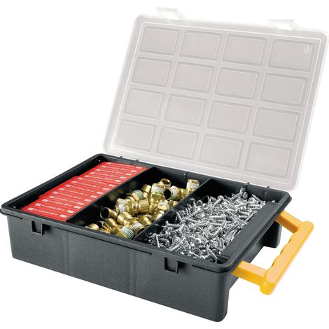 Organizador de plástico con 2 separadores extraíbles L 242 x P 188 x H 60 mm. (1/4)
