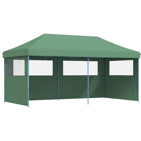 Party Tent Folding Green 292 x 580 x 315 cm Oxford Fabric vidaXL