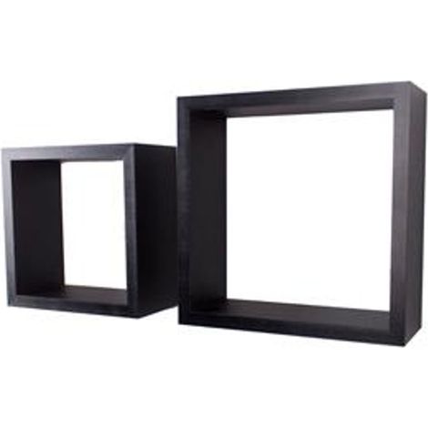 Hudson Cubes Set of 2 - MDF/Chipboard - Matt Black