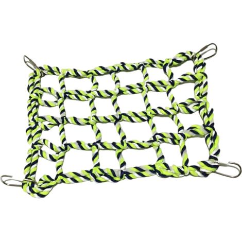 Filet d'escalade en corde pour petits animaux, jouet d'activité pour rats et furets, filet en corde de coton, 1 paquet, jaune (1/5)