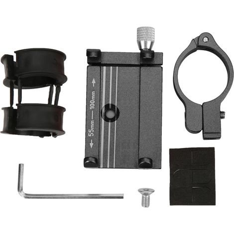 Supporte de téléphone haute dureté, résistant à la corrosion, fixation robuste pour guidons 31.8mm 25.4mm 22.2mm, couleur noire (1/5)