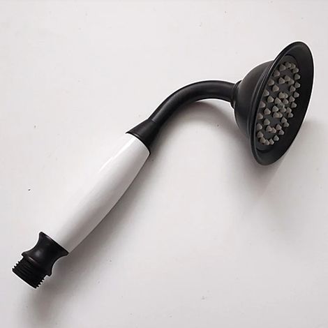 TAISHENGDA-Pommeau de douche rétro noir – Douche de salle de bains – Taille 85230mm – Poids 300-350g – Design européen (1/5)
