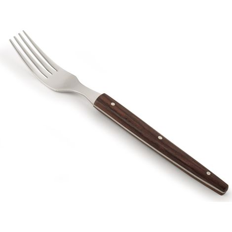 Arcos Serie Il Origine - Forchetta de Tavolo - Acciaio inox 18/10 - Dimensione de 220 mm - Manico Palissandro Marrone.