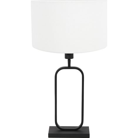 Steinhauer - tischlampe - Stang - schwarz - leinen metall -