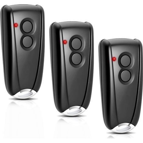 Télécommande de porte de garage (433,92 MHz) pour EcoStar RSC2433, RSE2433, RSZ1433, avec base métallique, 3 boutons pour Horma EcoStar Liftroic 500700800 pour Portroic D2500D5000S4000 (1/5)