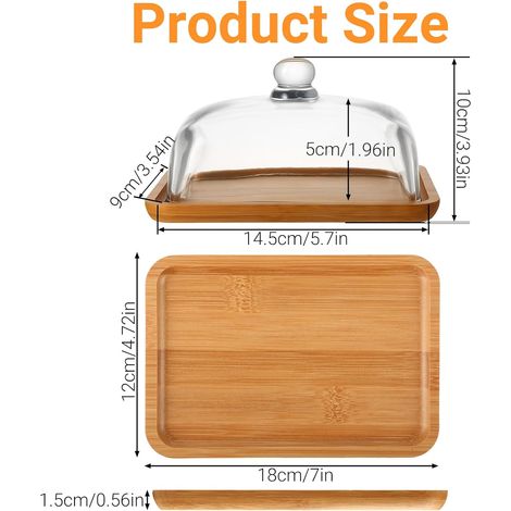 Beurrier en céramique JeiibrZui avec couvercle - Moyen - 1 pièce - Blanc - Design rétro européen pour la cuisine et la table à manger (1/5)