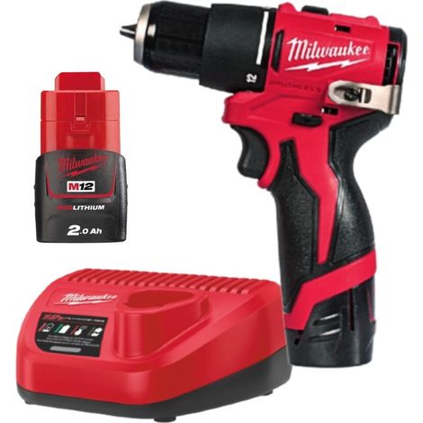 Kit trapano a percussione Brushless M12 con batteria Milwaukee 4933500422
