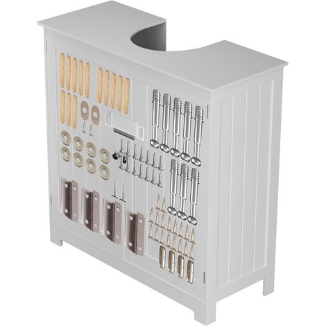 Unter Waschbecken 60cm Schrank Badezimmer Eitelkeit Einheit Speicher Schrank NEU (1/5)