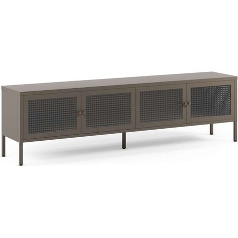 Mueble televisión modelo Loreto 4 puertas acabado metal moca, 160cm(ancho) 50cm(alto) 35cm (largo) (1/5)