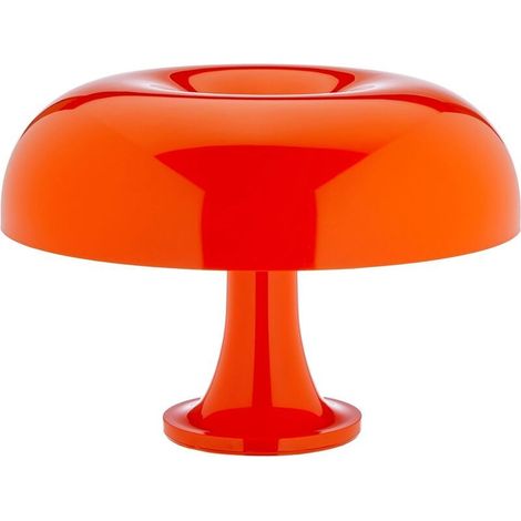 Crea – Lampe à poser orange en polycarbonate – Abat-jour diffusant – Puissance 18W – Culot E14 – Dimmable pour ambiance chaleureuse (1/4)