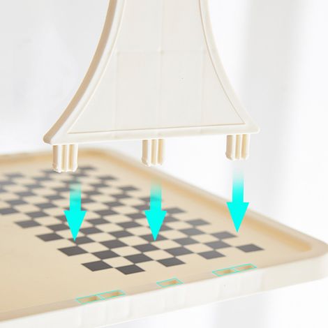 Étagère à chaussures simple à plusieurs niveaux, sans installation, étagère de rangement multifonctionnelle facile à utiliser pour la maison, les dortoirs, les chambres louées et les entrées meuble à (1/5)