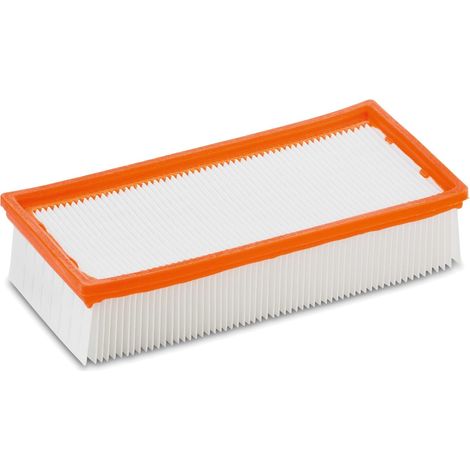 1 Filtre plissé plat, 34x15,2x7,4cm, compatible Kärcher NT 65/2, NT 72/2, NT 75/2, accessoire aspirateur