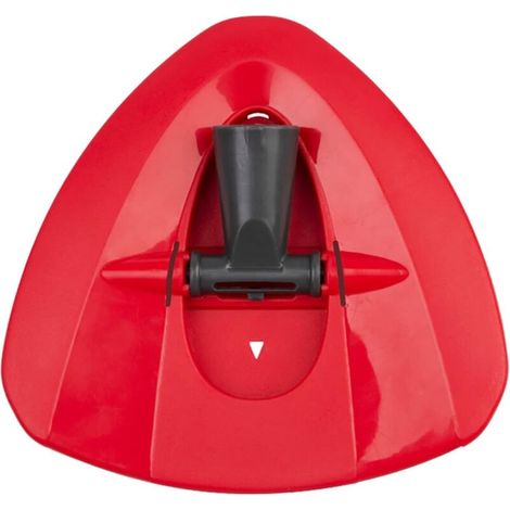 Base per mocio - Compatibile con gli accessori per mocio in plastica Vileda O-Cedar: testa triangolare rossa, coperchio del serbatoio della base. (1/4)