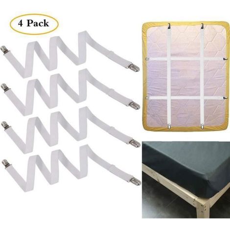 étendre 54 cm à 220 cm réglable 4 pièces sous Canapé, Matelas, draps de lit Drap-Housse Fermeture carré, Convient pour Tous Les