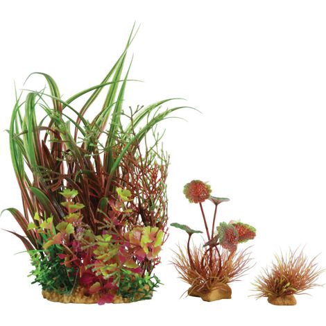 Wiha n°3 plantes artificielles 3 pieces H 21 cm Plantkit décoration d'aquarium - zolux (1/3)