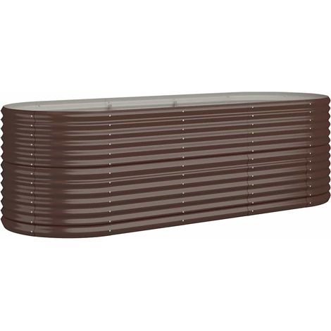 Maison Exclusive - Hochbeet Verzinkter Stahl 224x80x68 cm Braun (1/5)