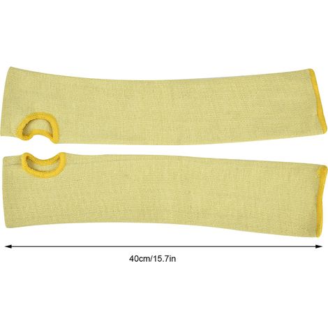 1 Paire de Manches de Protection pour Bras Anti-Coupures et Résistantes à la Chaleur (1/5)
