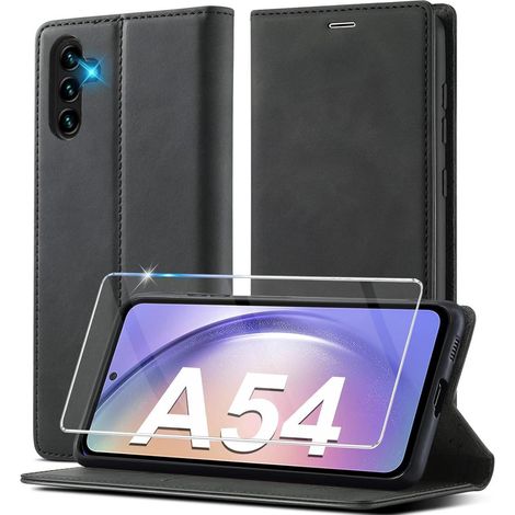 Coque portefeuille en cuir pour Samsung Galaxy A54 5G avec support et fermeture magnétique (1/5)