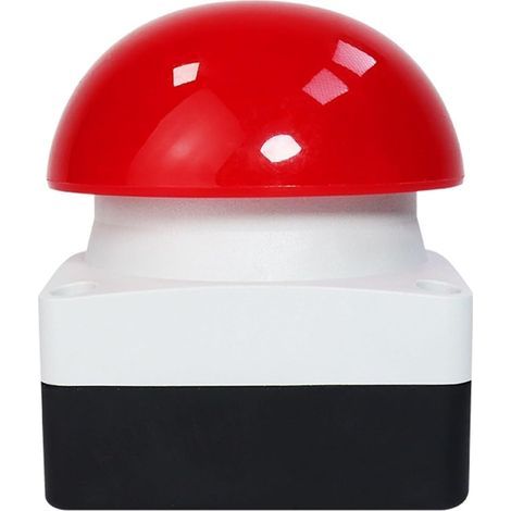 Pédale à rappel automatique un gros bouton d'arrêt d'urgence à tête champignon (couleur : rouge). (1/5)