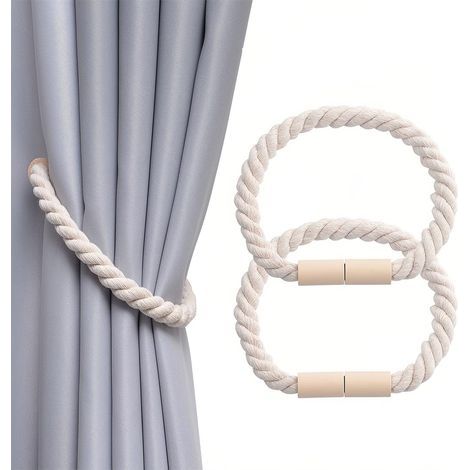 Abrazaderas magnéticas para cortinas, juego de 2, para decoración del hogar o la oficina (1/5)