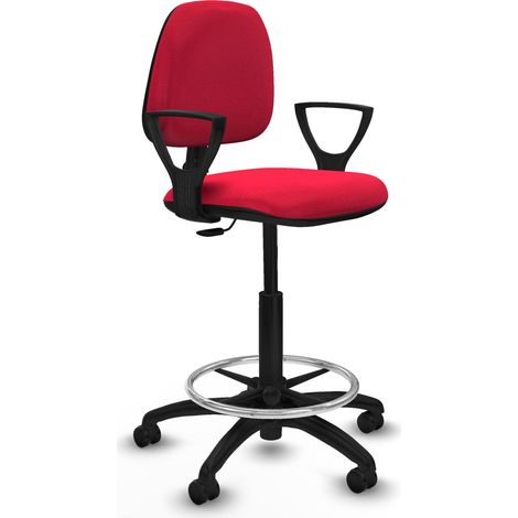 Bürostuhl piqueras y crespo rot verstellbar bequem