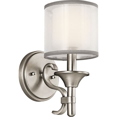 Elstead Lacey 1 Licht Wandleuchte, Antik Zinn, E14 (1/4)