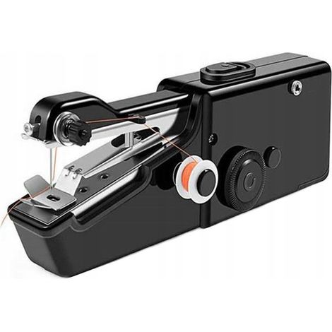Mini-Reisenähmaschine mit Akku, Schwarz