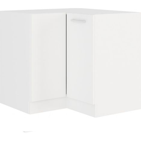 EKO White Eckunterschrank 89x89cm Weiss matt Küchenzeile Küchenblock Einbauküche (1/2)