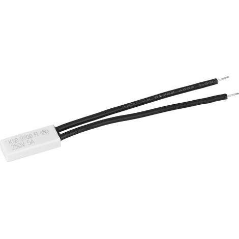 10 pièces KSD9700 Interrupteur de contrôle de température normalement ouvert, protecteur thermique, sonde en plastique 85℃ (1/5)