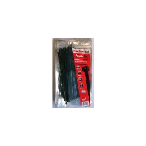 BRIDA KABLEFIX 7.6X550 NEGRO 50U - FISCHER