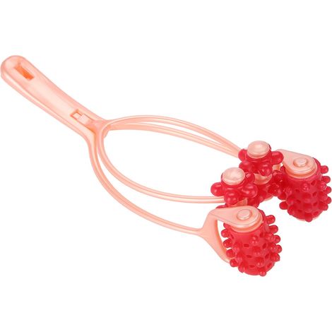 Appareil de massage facial manuel portable à 4 rouleaux pour le visage et le corps : modelage, lifting et amincissement. (1/5)