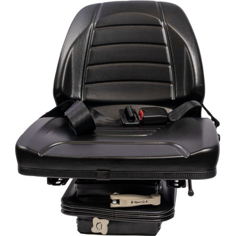 Sedile 450 in sky nero con molleggio meccanico e cintura (1/5)