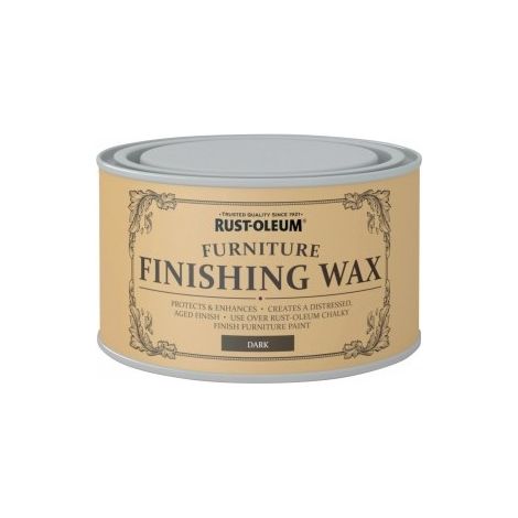 Rust-Oleum Chalk Chalky Furniture Paint - Finishing Wax - Dark 400ml