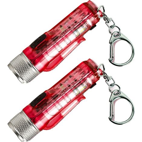 2Une mini lampe torche étanche avec un faisceau puissant et longue portée rouge (1/5)