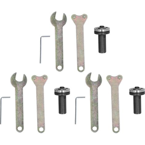 Lot de 3 adaptateurs pour arbre de moteur M10, manchon d'accouplement et tige de connexion pour meuleuse d'angle (1/5)