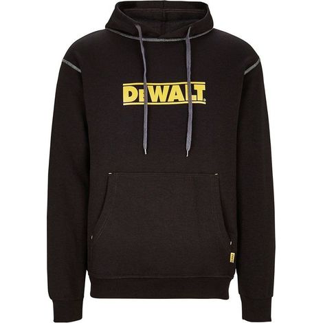 DEWALT Sweat-shirt de travail HOODED LOGO - Noir - 2XL (1/3)