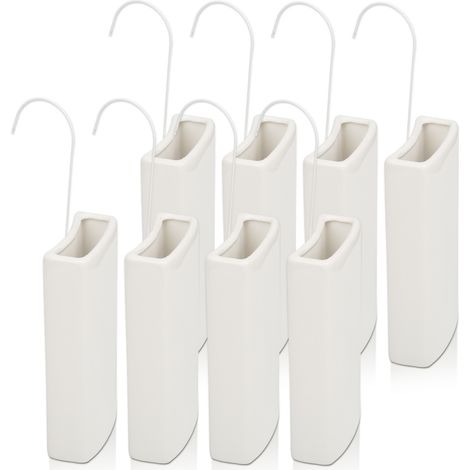 Wolketon Radiador humidificador de aire  8x   evaporador calentador de agua  con gancho para colgar  cerámica  blanco 9 x 3 5 x 9 cm (1/5)