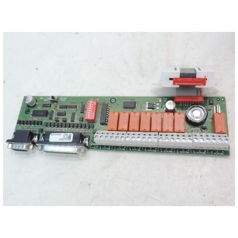 Carte option pour centrale d'alarme incendie type 1 ECS pour 8 relais boucle (RCT) sortie PC ou Modem et imprimante URA 319101