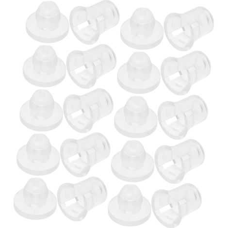 mit 10 transparenten Kunststoffschrauben zur
