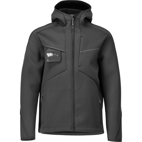Mascot MASCOT® CUSTOMIZED Soft Shell Jacke mit Kapuze 22086-662-09 Gr. 4XL schwarz (1/5)