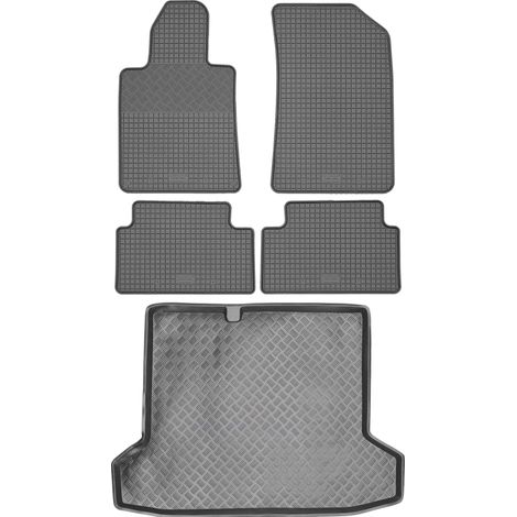 Juego de alfombrillas de goma para coche y alfombrilla para maletero para Peugeot 508 I Sedán (2010-2017). (1/5)