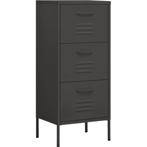 Armoire de rangement Anthracite 42,5x35x101,5 cm Acier (1/5)