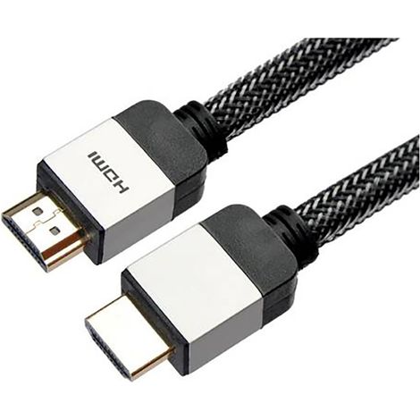 Câble HDMI Gris vers HDMI Mâle, longueur 7,5m ( Prix pour 1 )