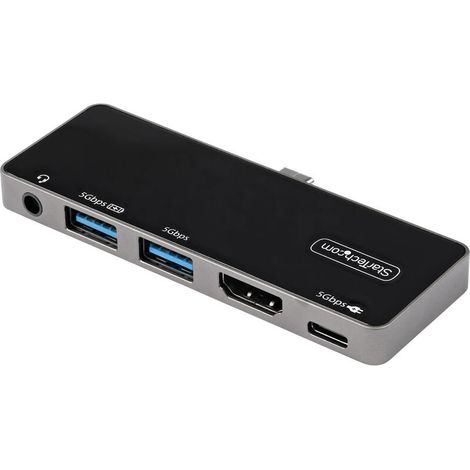 HUB Switch STARTECHCOM DKT30ICHPD Negro, Plata (1/4)